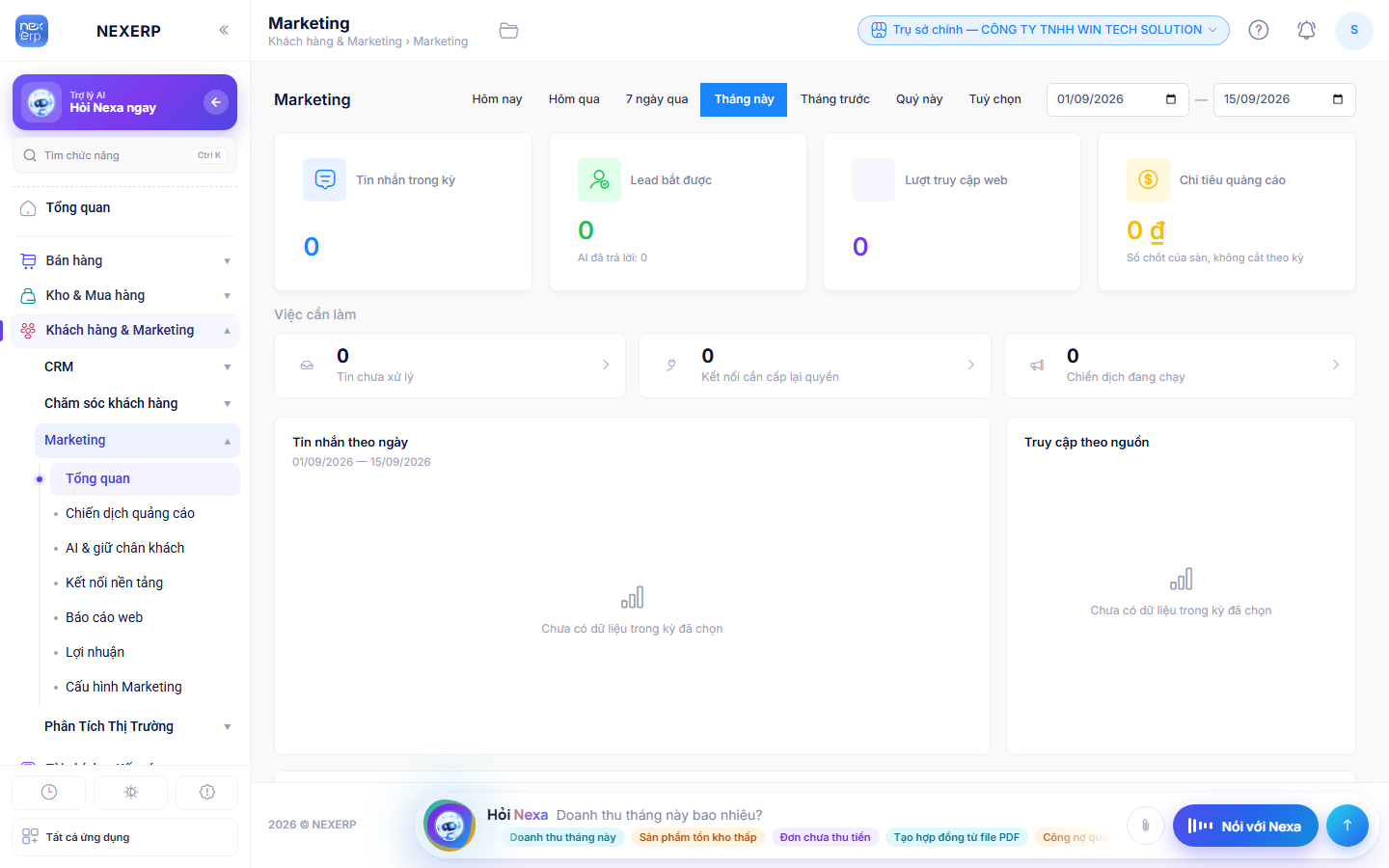 Màn Tổng quan Marketing